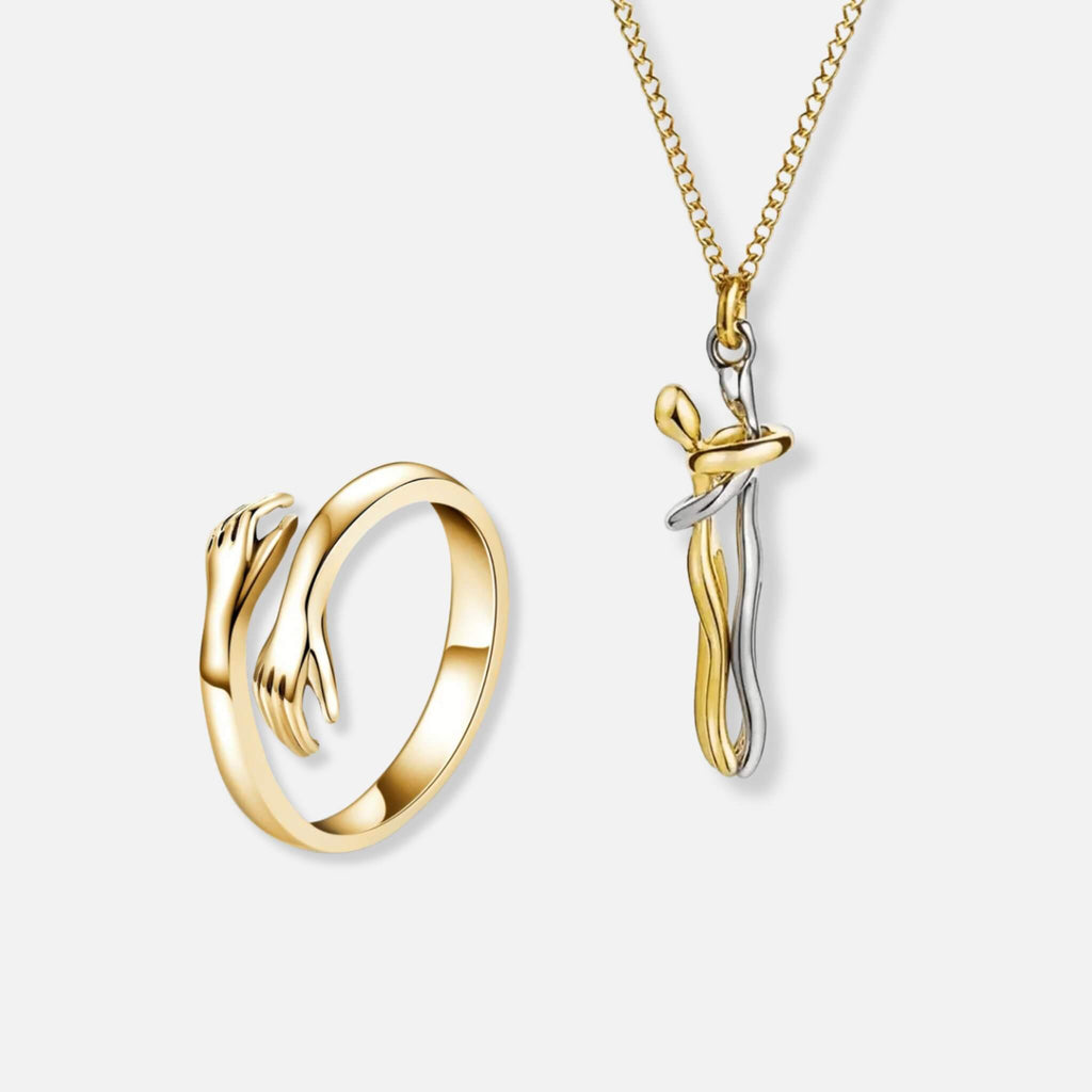 Umarmungs Ring & Umarmungs Halskette
