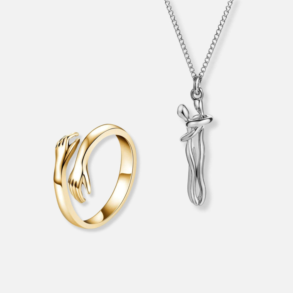 Umarmungs Ring & Umarmungs Halskette