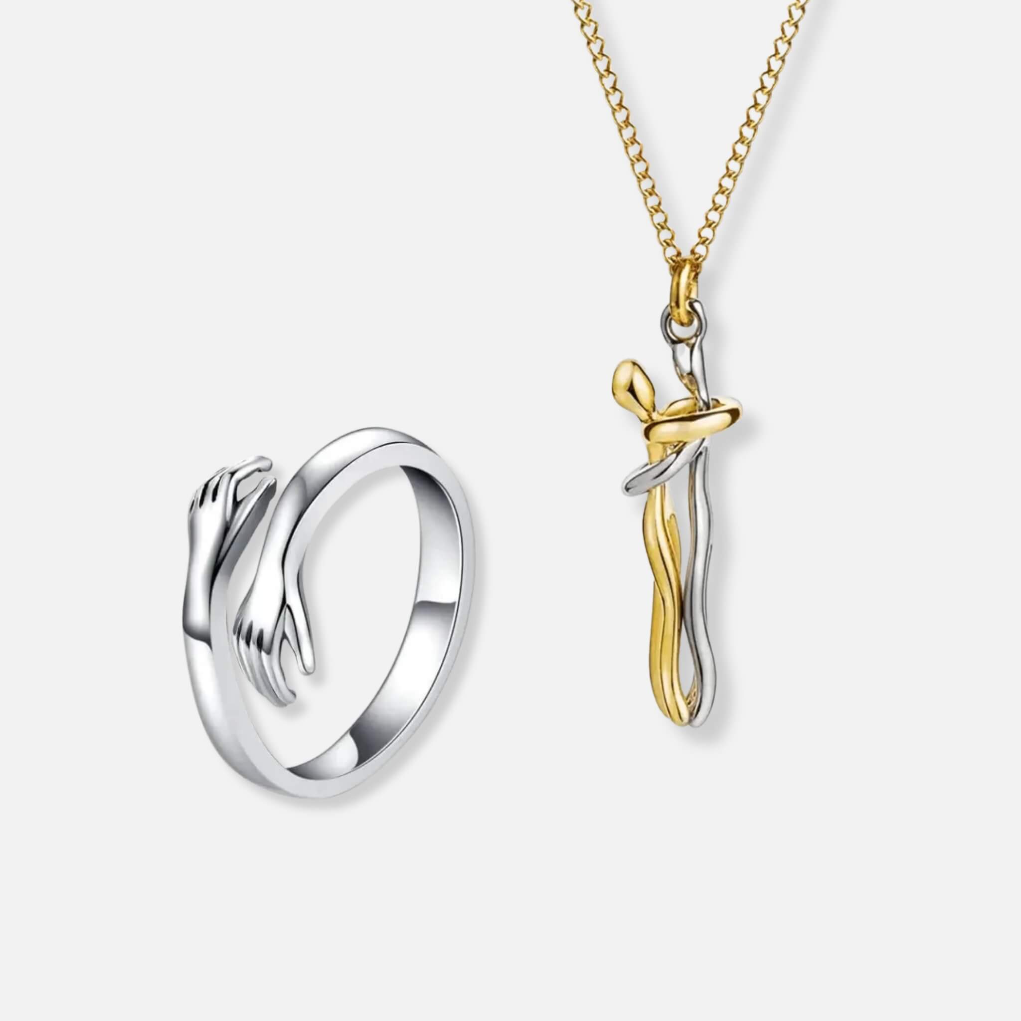 Umarmungs Ring & Umarmungs Halskette