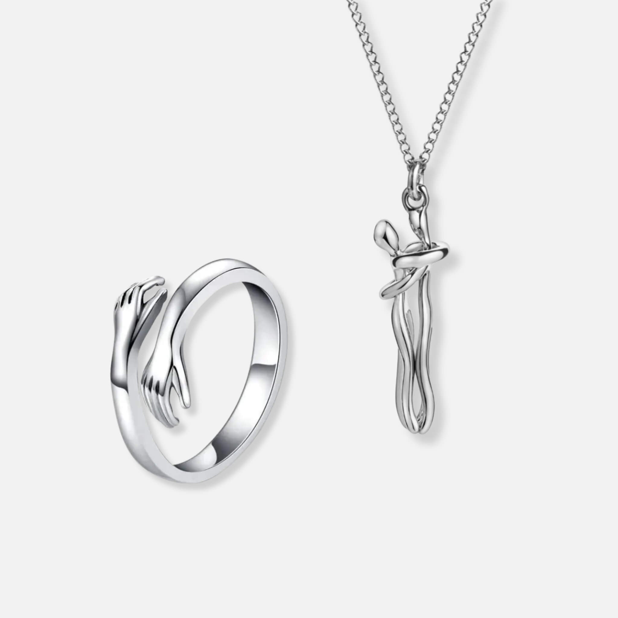 Umarmungs Ring & Umarmungs Halskette