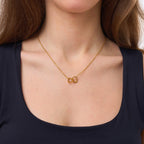 Personalisierte Doppelherz-Halskette