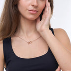 Personalisierte Doppelherz-Halskette