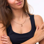 Personalisierte Vorhängeschloss-Halskette