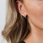 Kristall Doppel Ohrringe