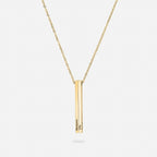 Personalisierte vertikale Namenshalskette