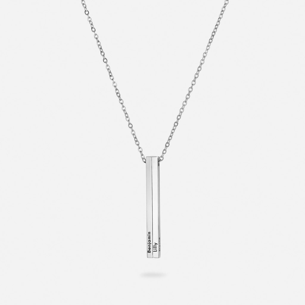 Personalisierte vertikale Namenshalskette