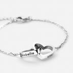 Personalisiertes Herz Armband