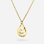 Personalisierte Tropfen-Halskette