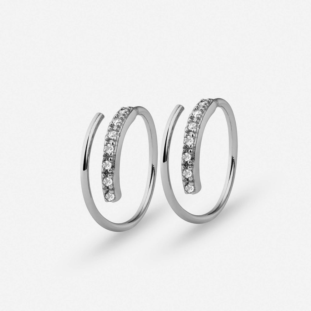 Kristall Doppel Ohrringe