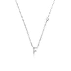 Buchstaben-Halskette mit Stein