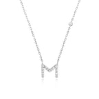 Buchstaben-Halskette mit Stein