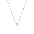 Buchstaben-Halskette mit Stein