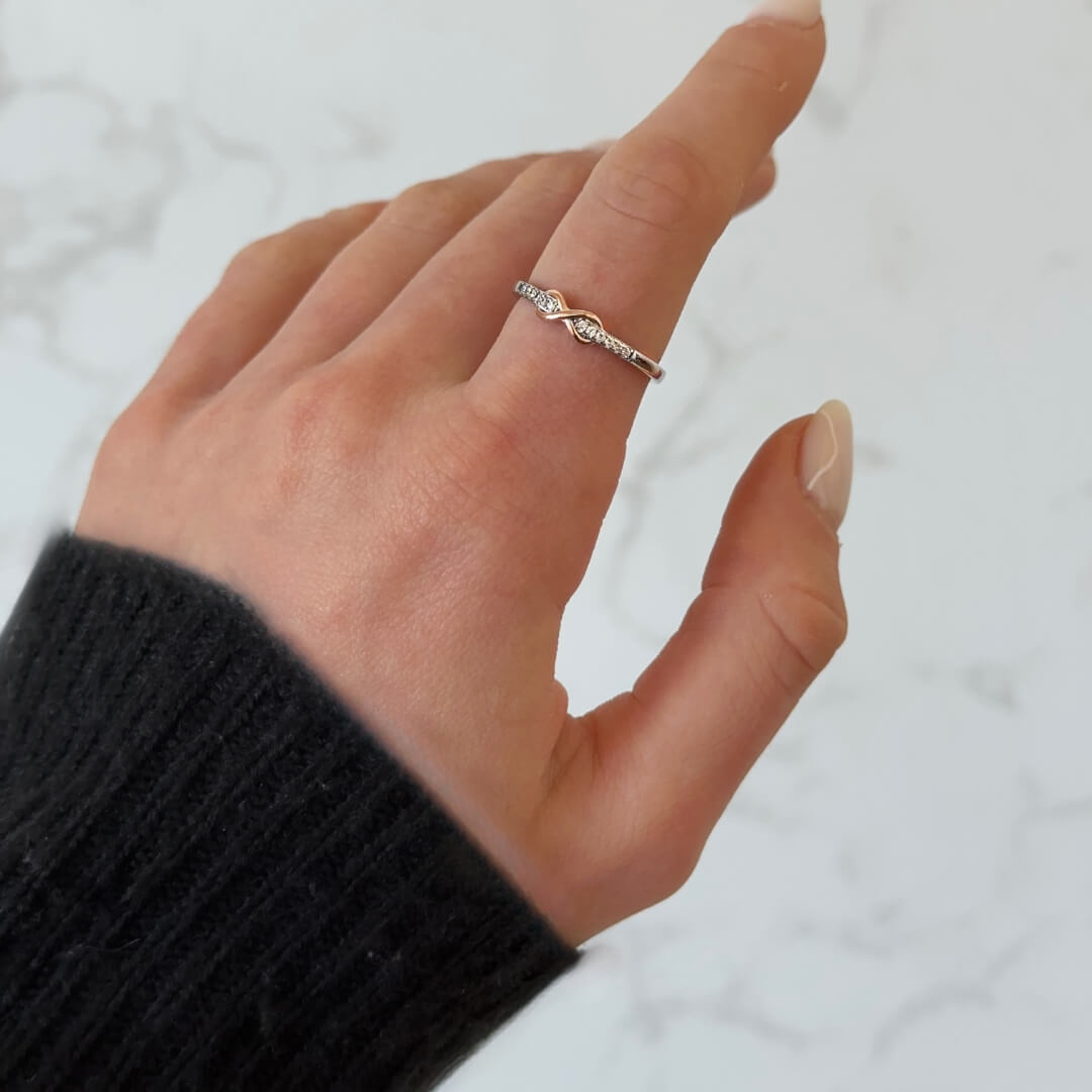 Personalisierter ewiger Liebes Ring
