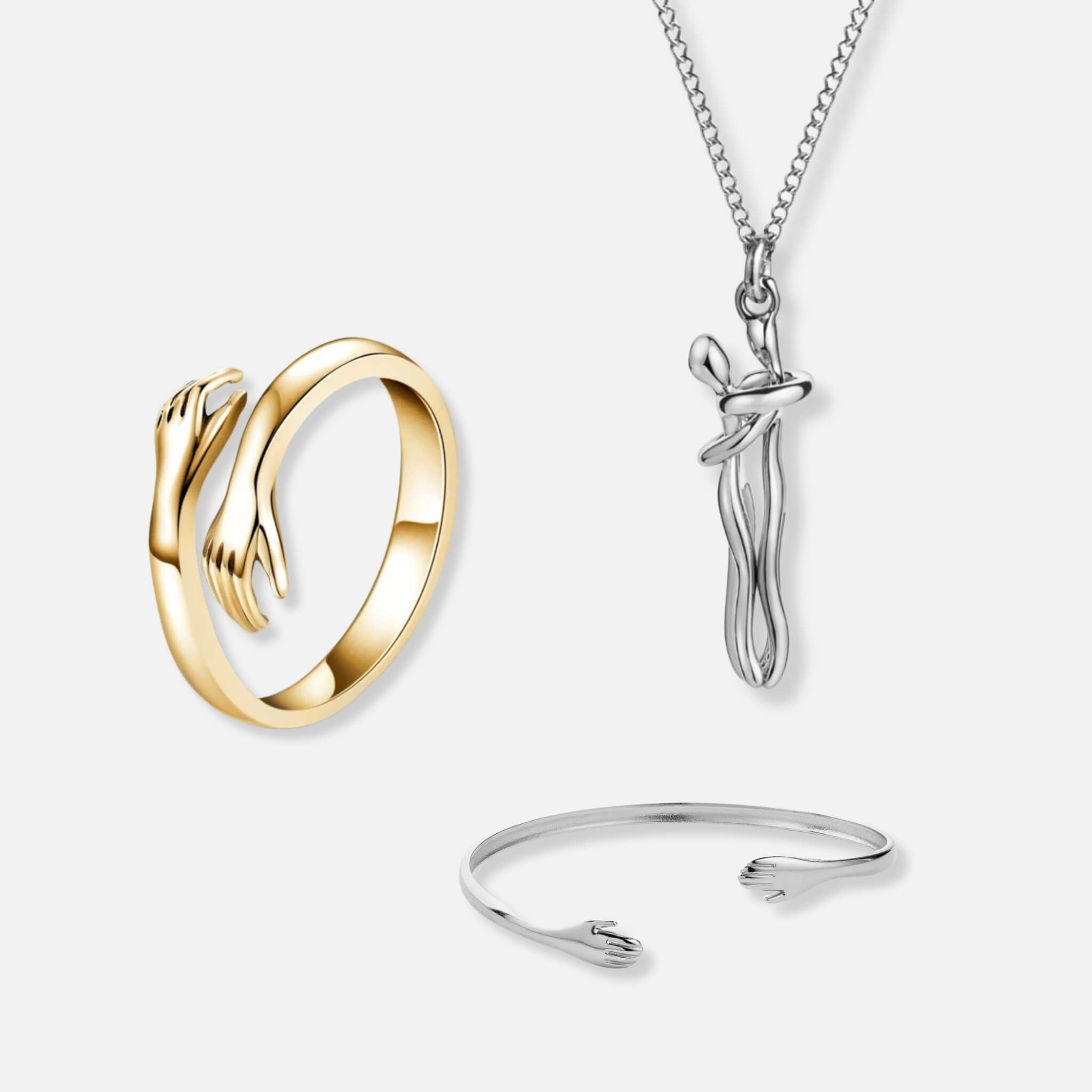 Umarmungs Ring, Umarmungs Halskette & Umarmungs Armband