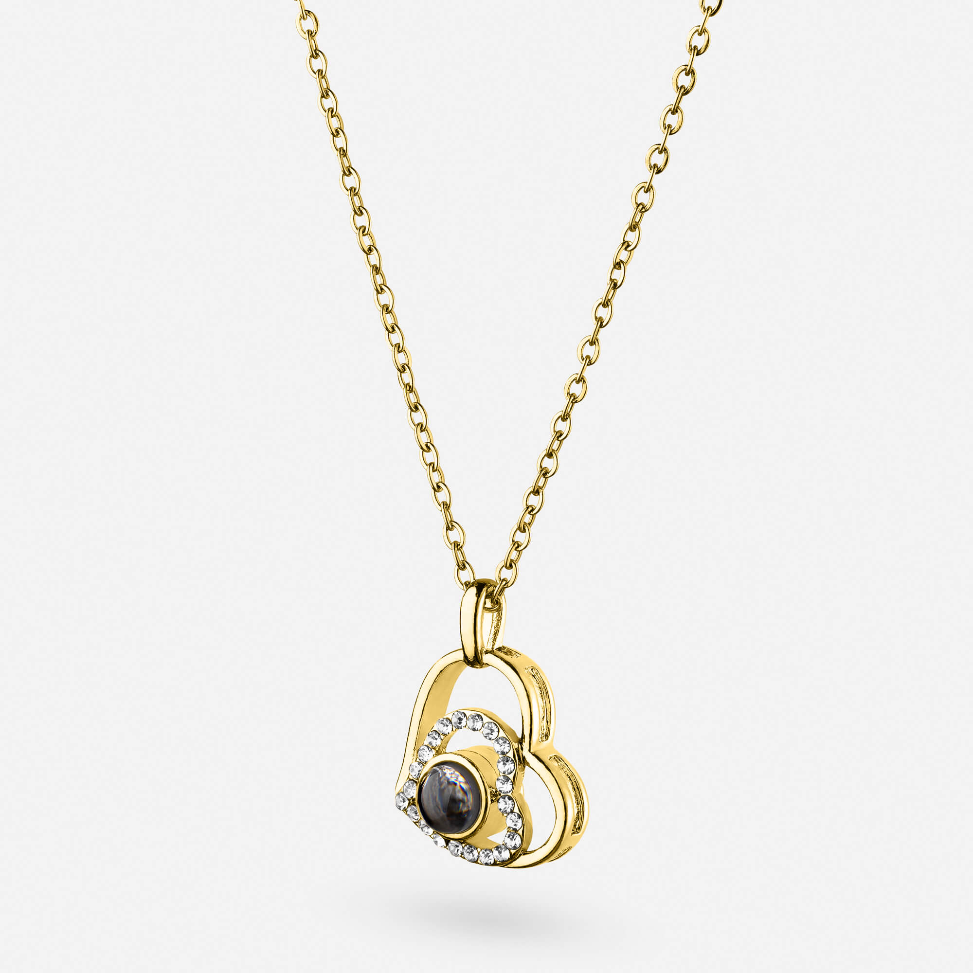 Personalisierte Foto-Herz-Halskette