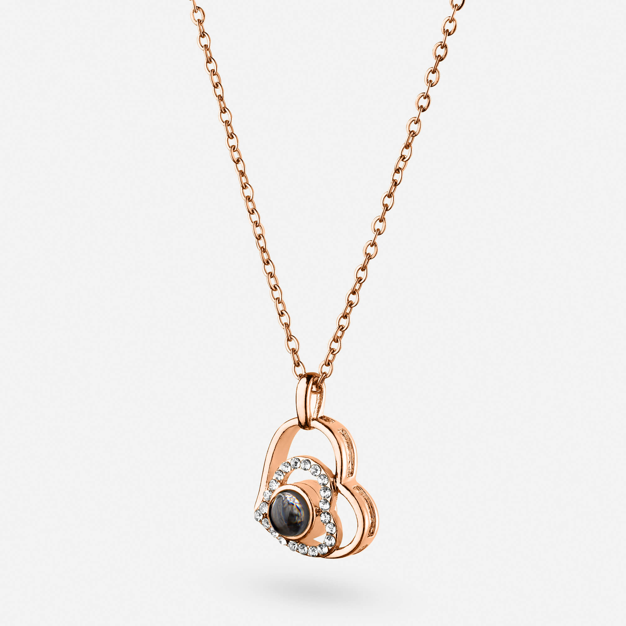 Personalisierte Foto-Herz-Halskette